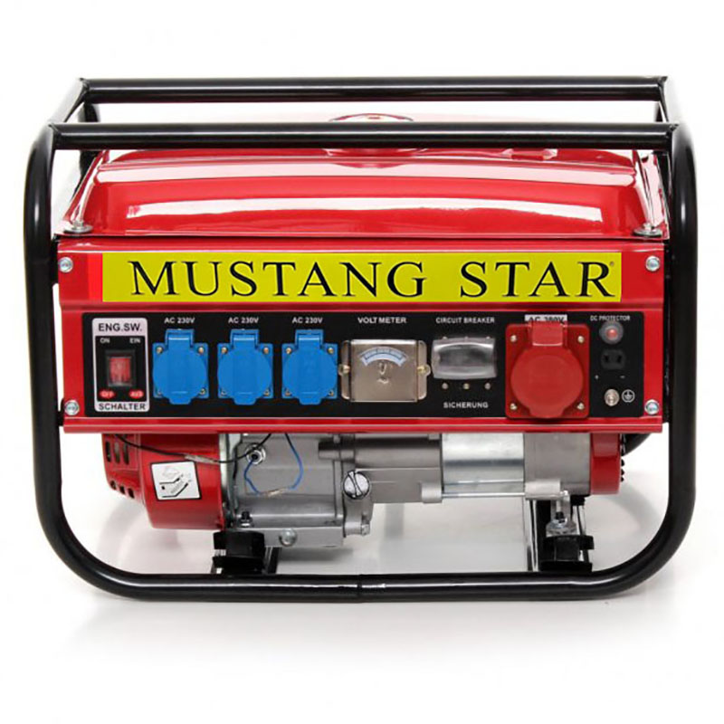 Генератор бензиновий MUSTANG STAR 3 фази (380В), 2,8кВт, (MSG 9800)